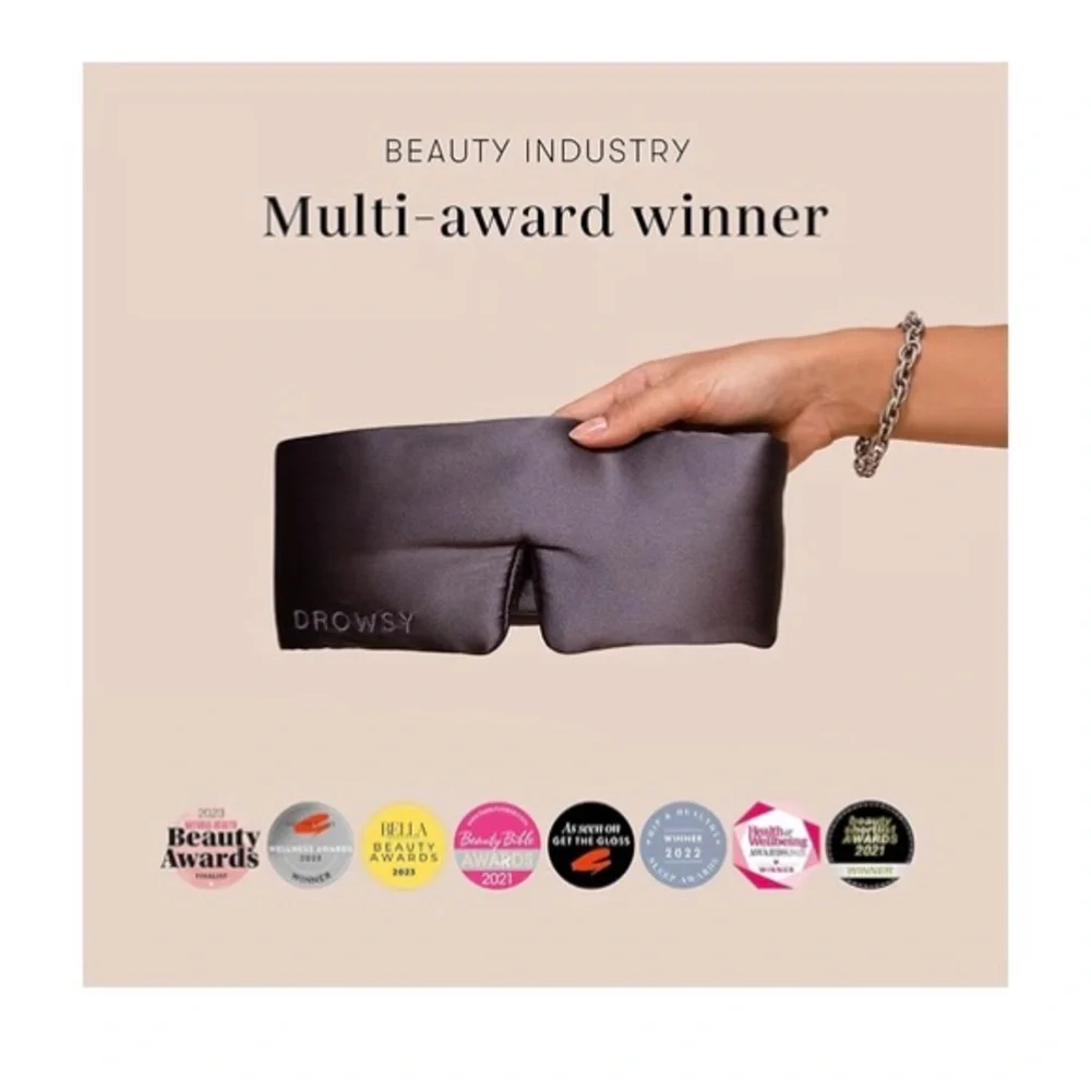 Drowsy Silk Sleep Mask - Moonlight Shadow